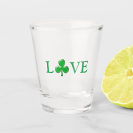 Vaso De Chupito St. Patrick's Day Irish Love Green Clover Shamrock