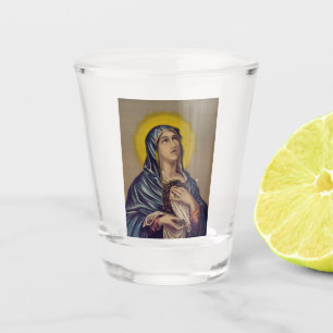 Vaso De Chupito Stabat se burla de Nuestra Señora de los Dolores