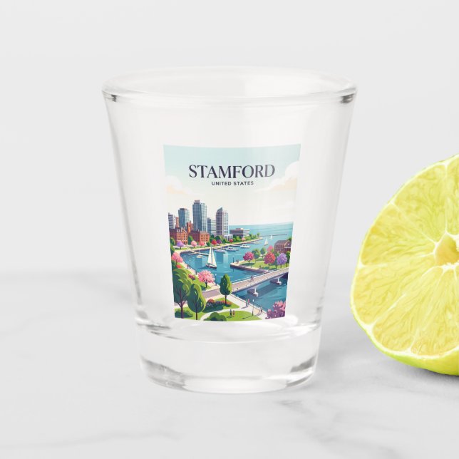 Vaso De Chupito Stamford Connecticut (Anverso)