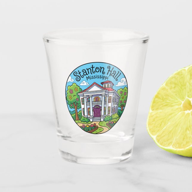 Vaso De Chupito Stanton Hall, Natchez EE. UU. (Anverso)