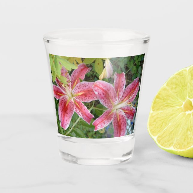 Vaso De Chupito Stargazer Lilies Garden Floral (Anverso)