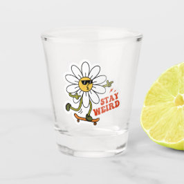Vaso De Chupito Stay Weird Skateboarding Daisy