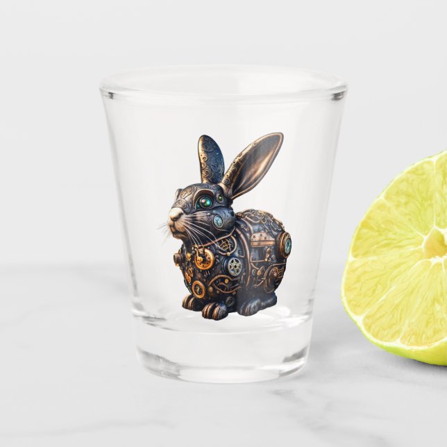 Vaso De Chupito Steampunk Easter Bunny (Anverso)