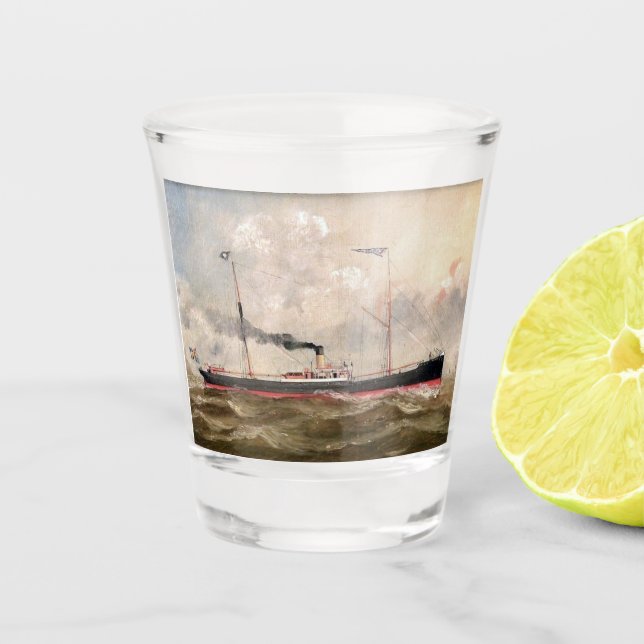 Vaso De Chupito Steamship Louise años 1800 (Anverso)