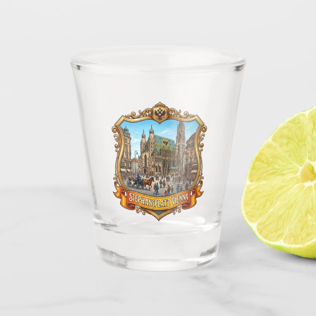 Vaso De Chupito Stephansplatz Austria (Anverso)