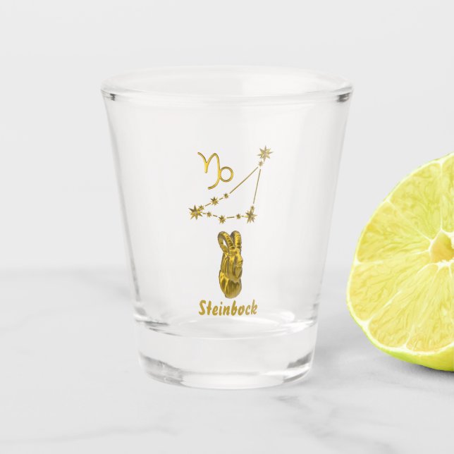 Vaso De Chupito Sternzeichen Steinbock, gold - (Anverso)