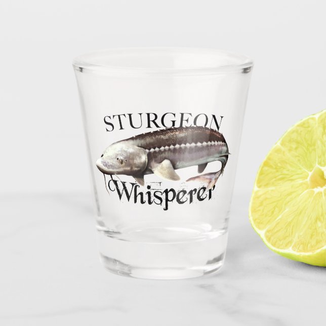Vaso De Chupito Sturgeon Whisperer (Anverso)