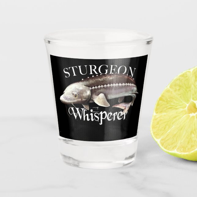 Vaso De Chupito Sturgeon Whisperer (Anverso)