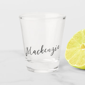 Vaso De Chupito Su Nombre En Letra Elegante De Script