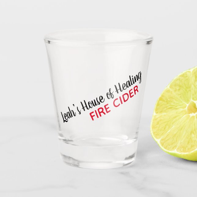 Vaso De Chupito Su Personalizado Herbalist Fire Cider (Anverso)
