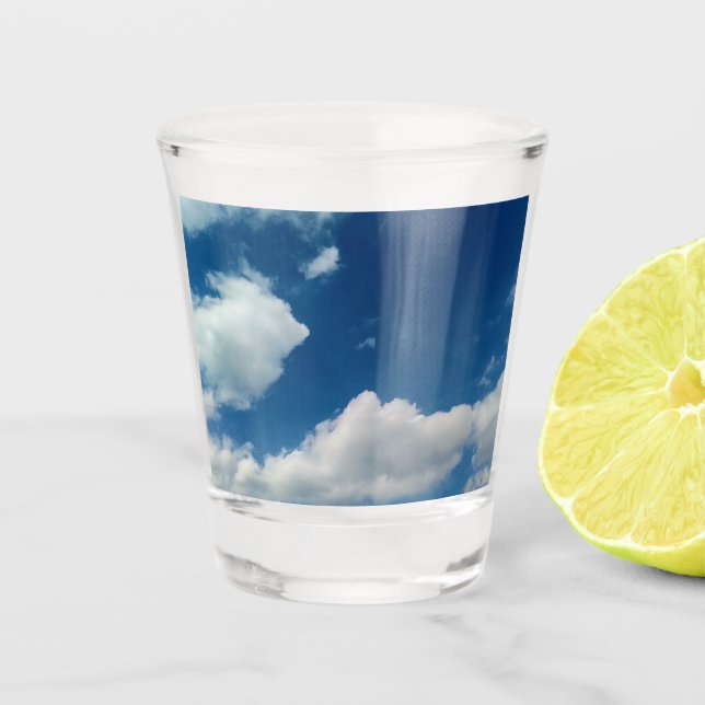 Vaso De Chupito Suavidad en las nubes (Anverso)