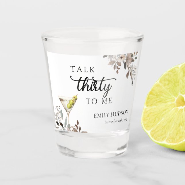 Vaso De Chupito Sucio Martini Cocktail Bridal Shower (Anverso)