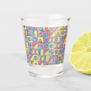 Vaso De Chupito Sudoku Un Arte Geométrico Bauhaus Moderno
