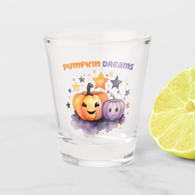 Vaso De Chupito Sueños de calabaza (Anverso)