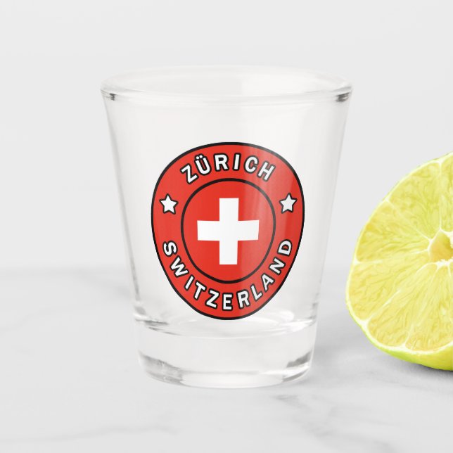 Vaso De Chupito Suiza Zúrich (Anverso)