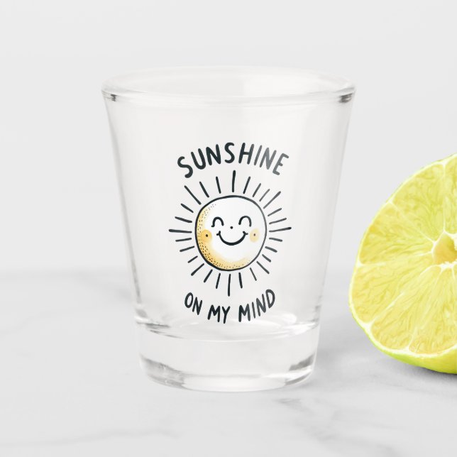 Vaso De Chupito Sunshine En Mi Mente (Anverso)