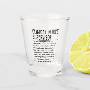 Vaso De Chupito Supervisor de enfermería clínica