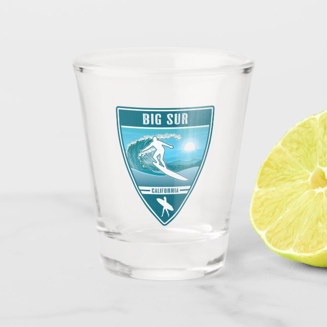 Vaso De Chupito Surf Big Sur California (Anverso)