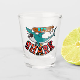 Vaso De Chupito Surf with the shark