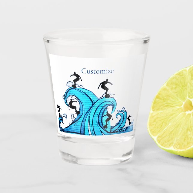 Vaso De Chupito Surfers Everywhere Thunder_Cove (Anverso)