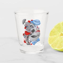 Vaso De Chupito Surreal Puzzle Faces Shot Glass