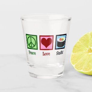 Vaso De Chupito Sushi de amor por la paz