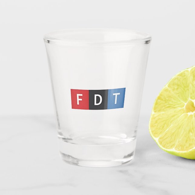 Vaso De Chupito Sutiles antidemócratas anti-Maga del FDT (Anverso)