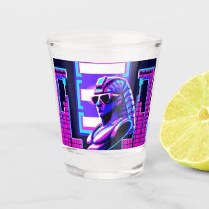 Vaso De Chupito Synthwave Pharaoh