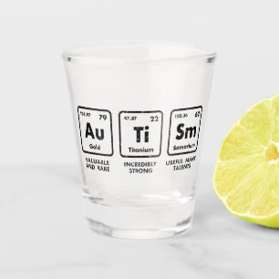 Vaso De Chupito Tabla periódica de elementos de sensibilización so