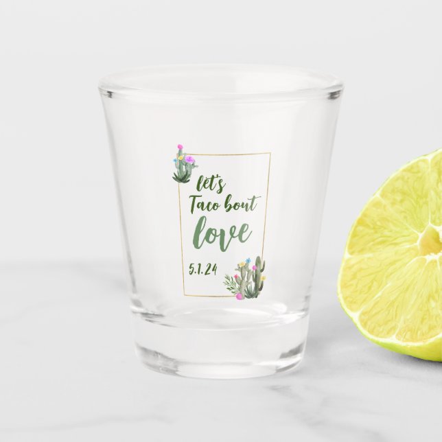 Vaso De Chupito Taco acerca de Amor I Shot Glass (Anverso)