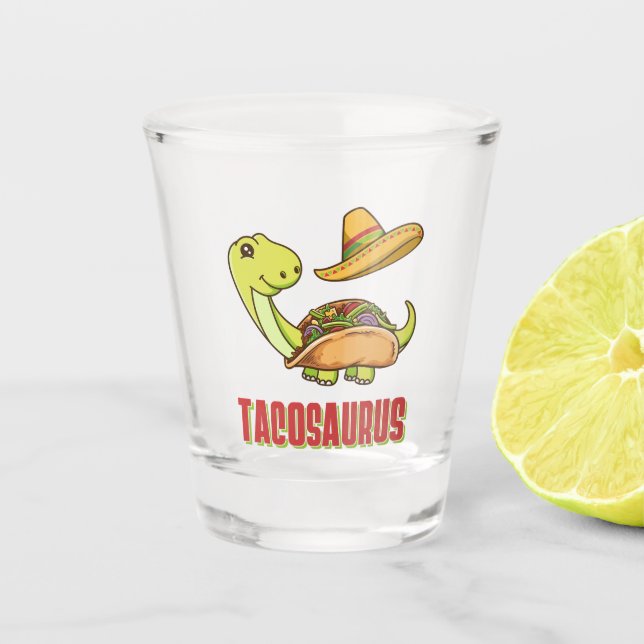 Vaso De Chupito Tacosauro Taco Dinosaur Cinco De Mayo (Anverso)