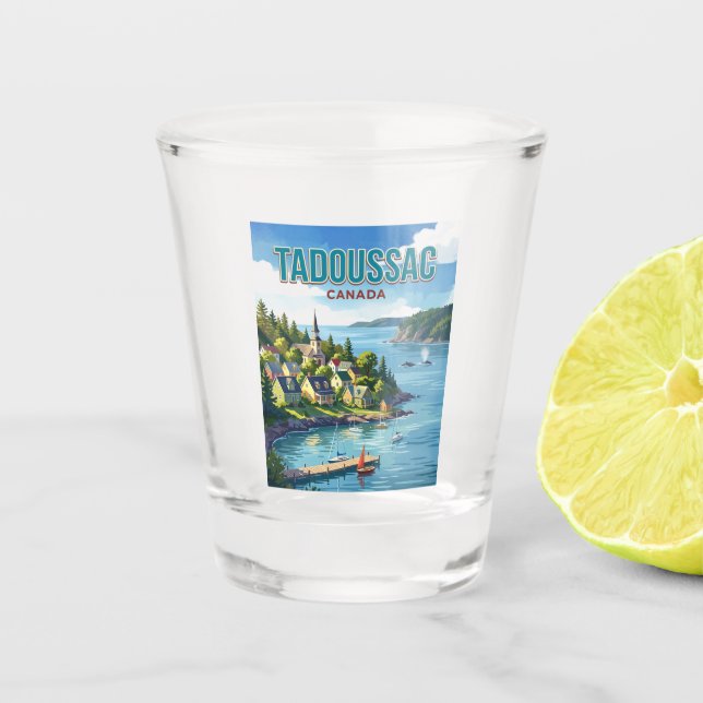 Vaso De Chupito Tadoussac, Quebec, Canadá Canadá (Anverso)