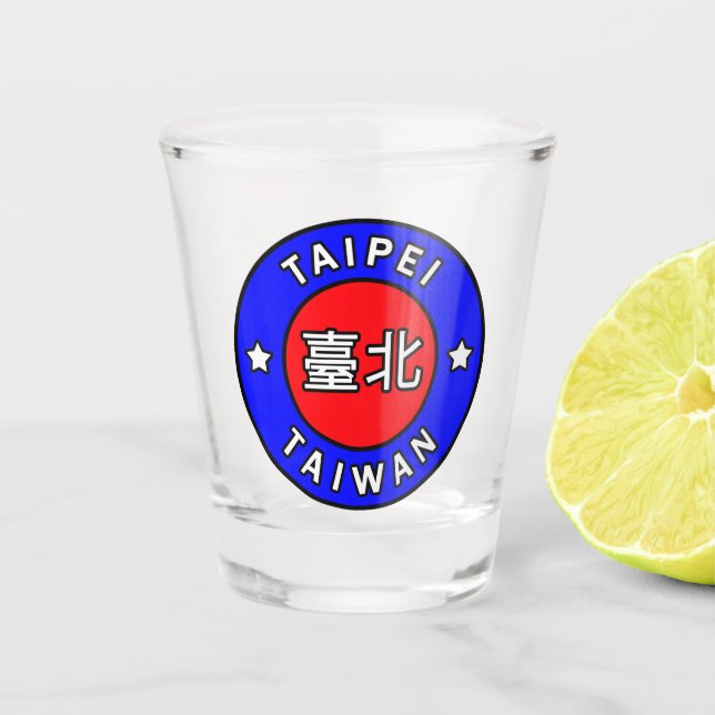 Vaso De Chupito Taipei Taiwán (Anverso)