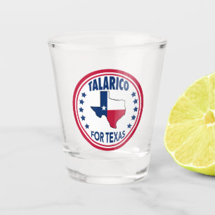 Vaso De Chupito Talarico para elección patriótica de Texas