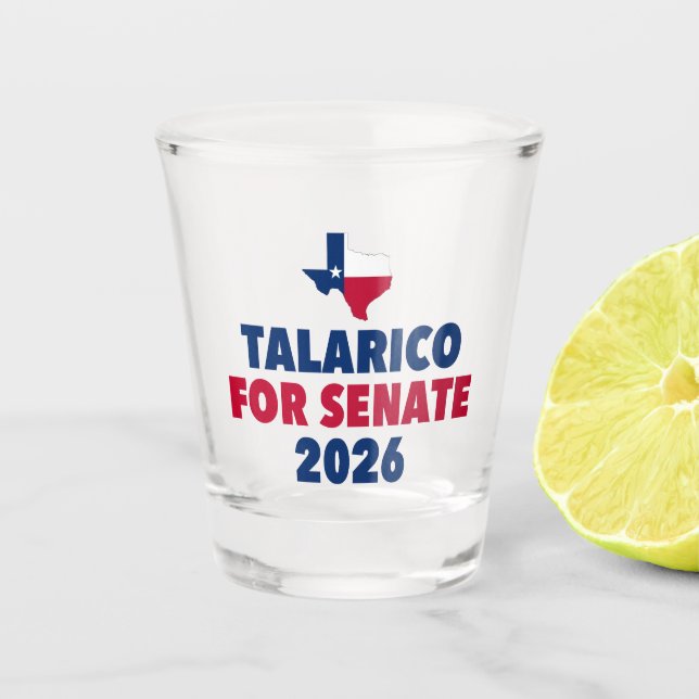 Vaso De Chupito Talarico para Senado Elección Texas 2026 (Anverso)