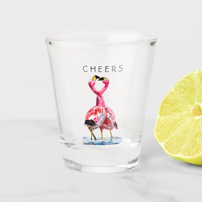 Vaso De Chupito Tango Flamingo - Saludos (Anverso)