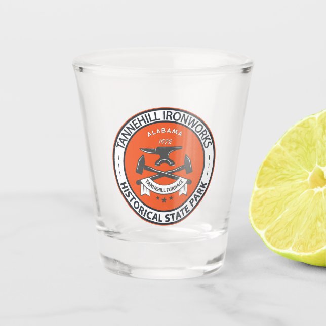 Vaso De Chupito Tannehill Ironworks Parque Estatal Histórico Alaba (Anverso)
