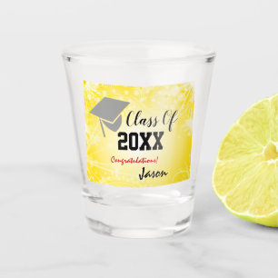 Vaso De Chupito Tapón de graduación, año de clase 20XX oro fiesta