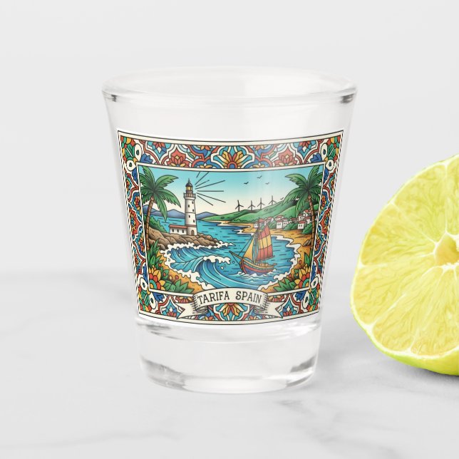 Vaso De Chupito Tarifa Viajes a España (Anverso)