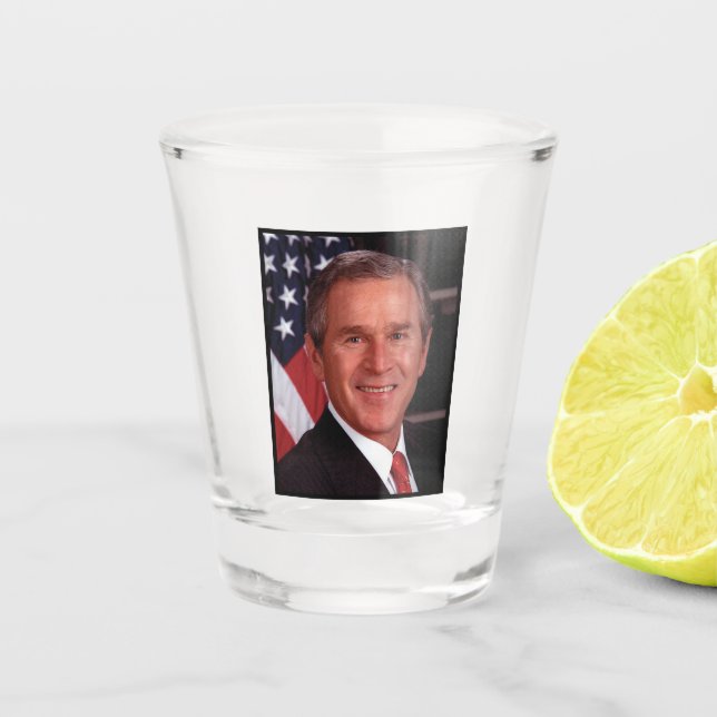 Vaso De Chupito Tarjeta de Navidad del Presidente estadounidense G (Anverso)