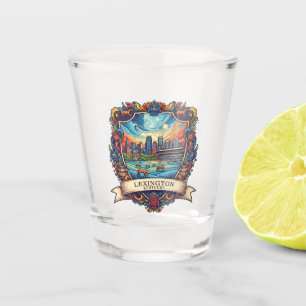 Vaso De Chupito Tarjeta postal de otoño en Lexington Kentucky