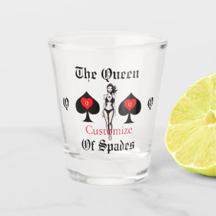 Vaso De Chupito Tarjeta Tarot Thunder_Cove Reina de espadas