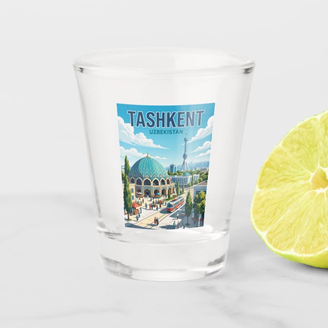Vaso De Chupito Tashkent Uzbekistán (Anverso)