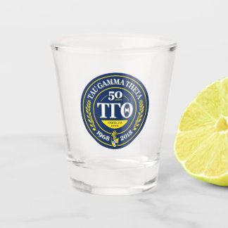 Vaso De Chupito Tau Gamma Theta Vidrio de disparo - Aniversario de