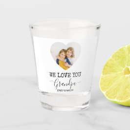 Vaso De Chupito Te Amamos Abuelo | Vidrio de disparo personalizado