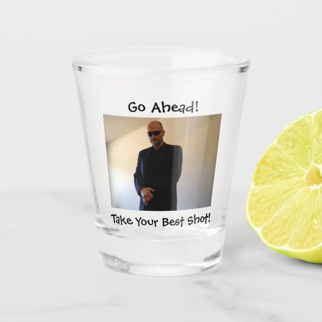 Vaso De Chupito ¿Te Atreves? Vidrio de disparo del agente secreto (Anverso)