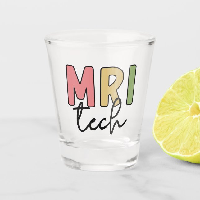 Vaso De Chupito Tecnología MRI | Técnico de Radiología de IRM  (Anverso)