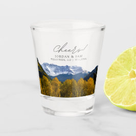 Vaso De Chupito Telluride Foto Boda Favor de la Salud Vidrio Dispa