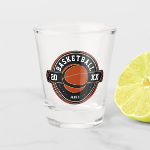 Vaso De Chupito Tema del baloncesto personalizado divertido 