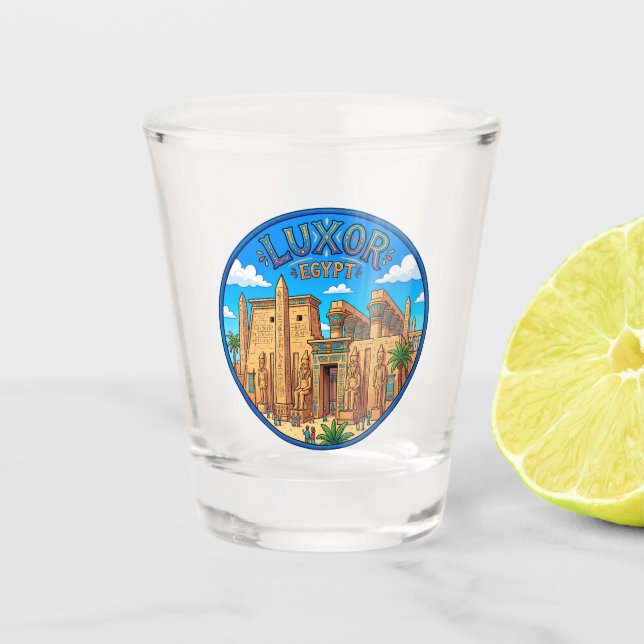 Vaso De Chupito Templo de Luxor Egipto (Anverso)